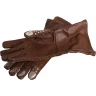 Kožené rukavice přeplátované